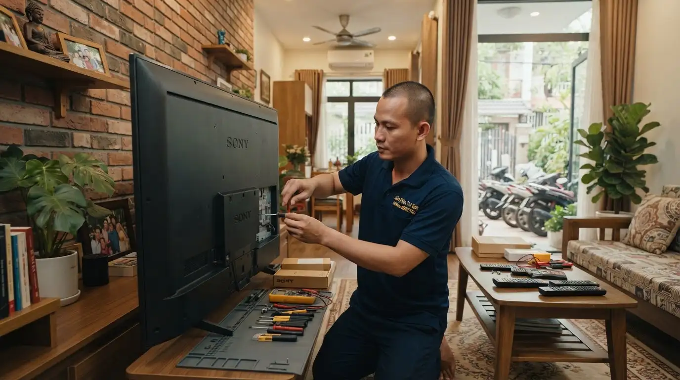 Địa chỉ sửa tivi sony phường Bảy Hiền uy tín chuyên nghiệp