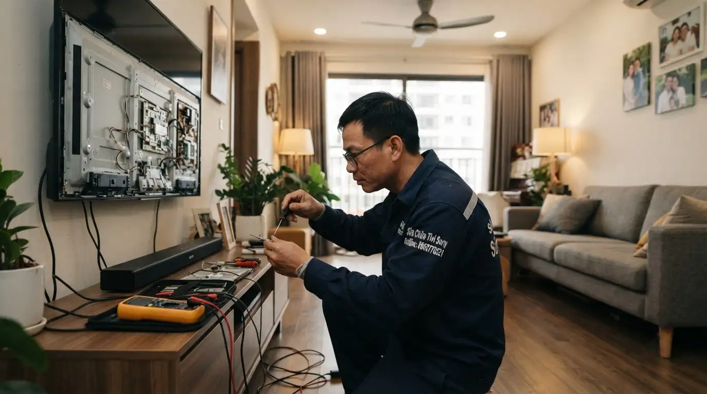 Sửa tivi sony tại nhà phường Bình Tân uy tín