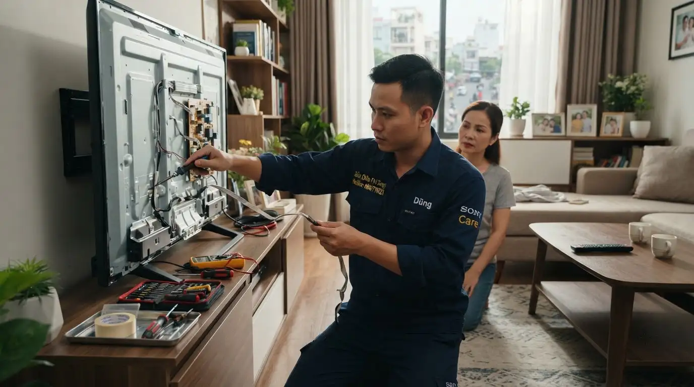Sửa tivi sony phường Cầu Kiệu chuyên nghiệp tận nhà