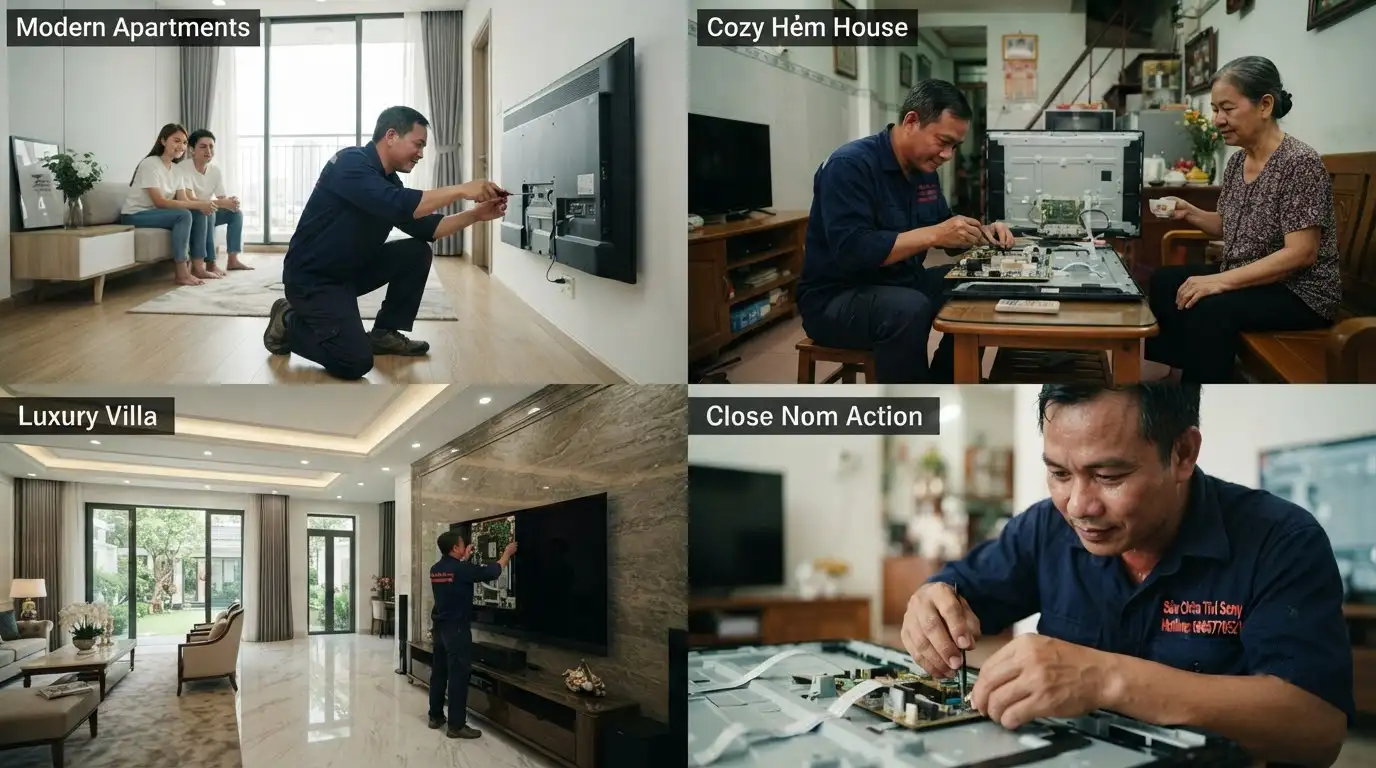 Sửa tivi sony phường Đông Hưng Thuận