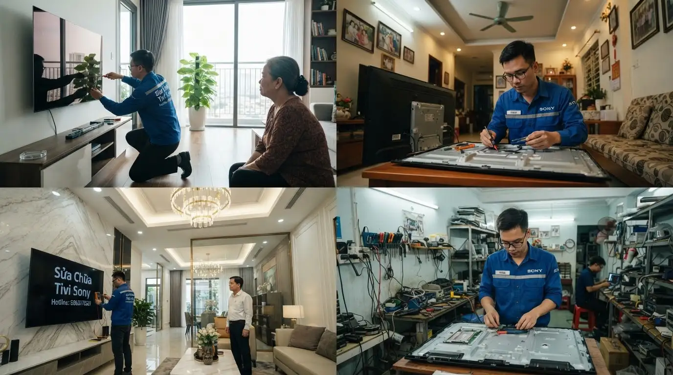 Địa chỉ sửa tivi sony phường Đông Hưng Thuận uy tín