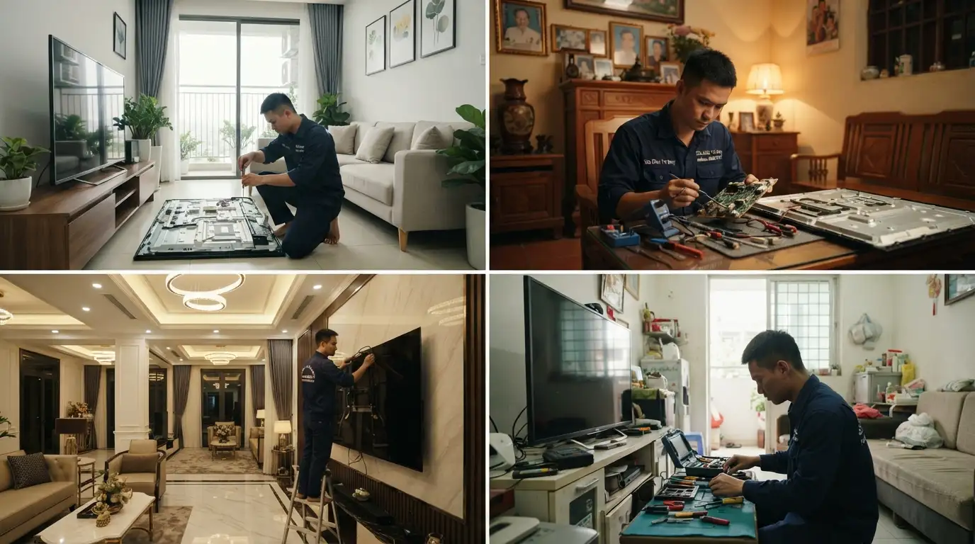 Sửa tivi sony phường Gia Định tại nhà chuyên nghiệp