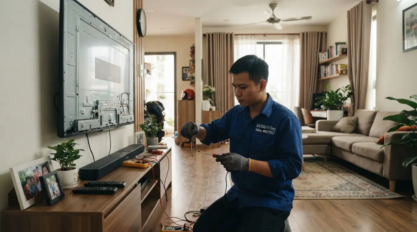 Sửa tivi sony phường Hạnh Thông quy trình đo đạc kỹ thuật