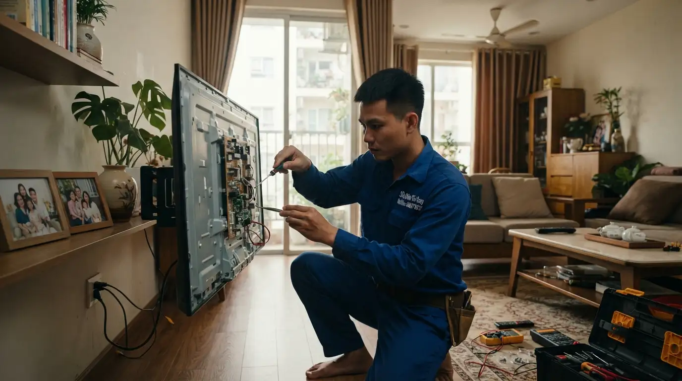 Quy trình sửa chữa tivi sony tại nhà phường Hiệp Bình