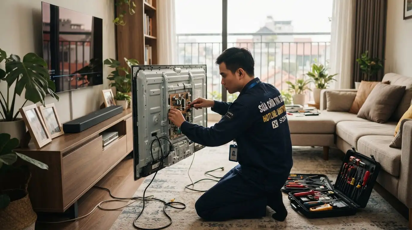 Sửa tivi sony phường Hòa Bình giá rẻ chính hãng