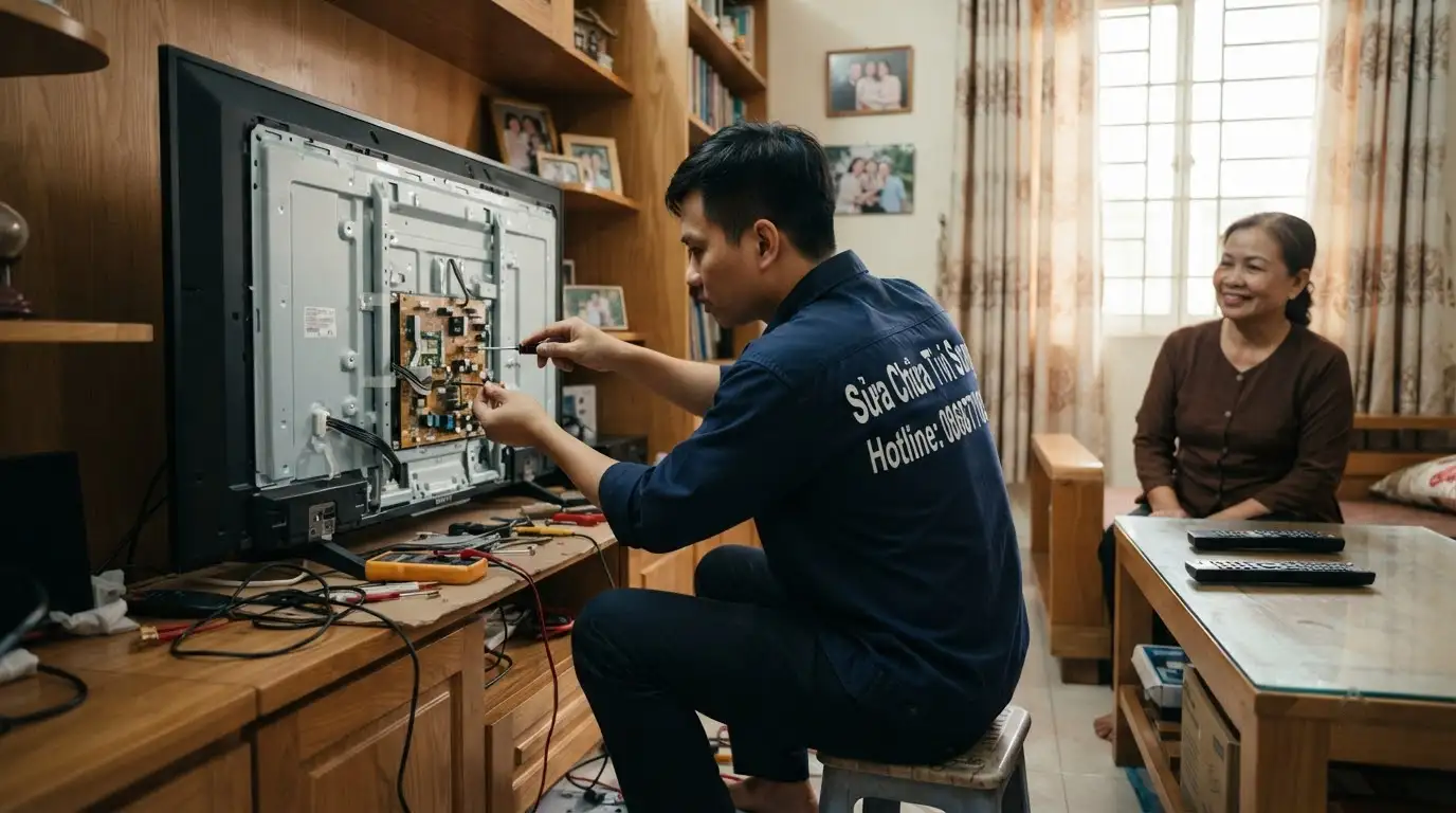 Sửa tivi sony phường Hòa Hưng tận nhà uy tín