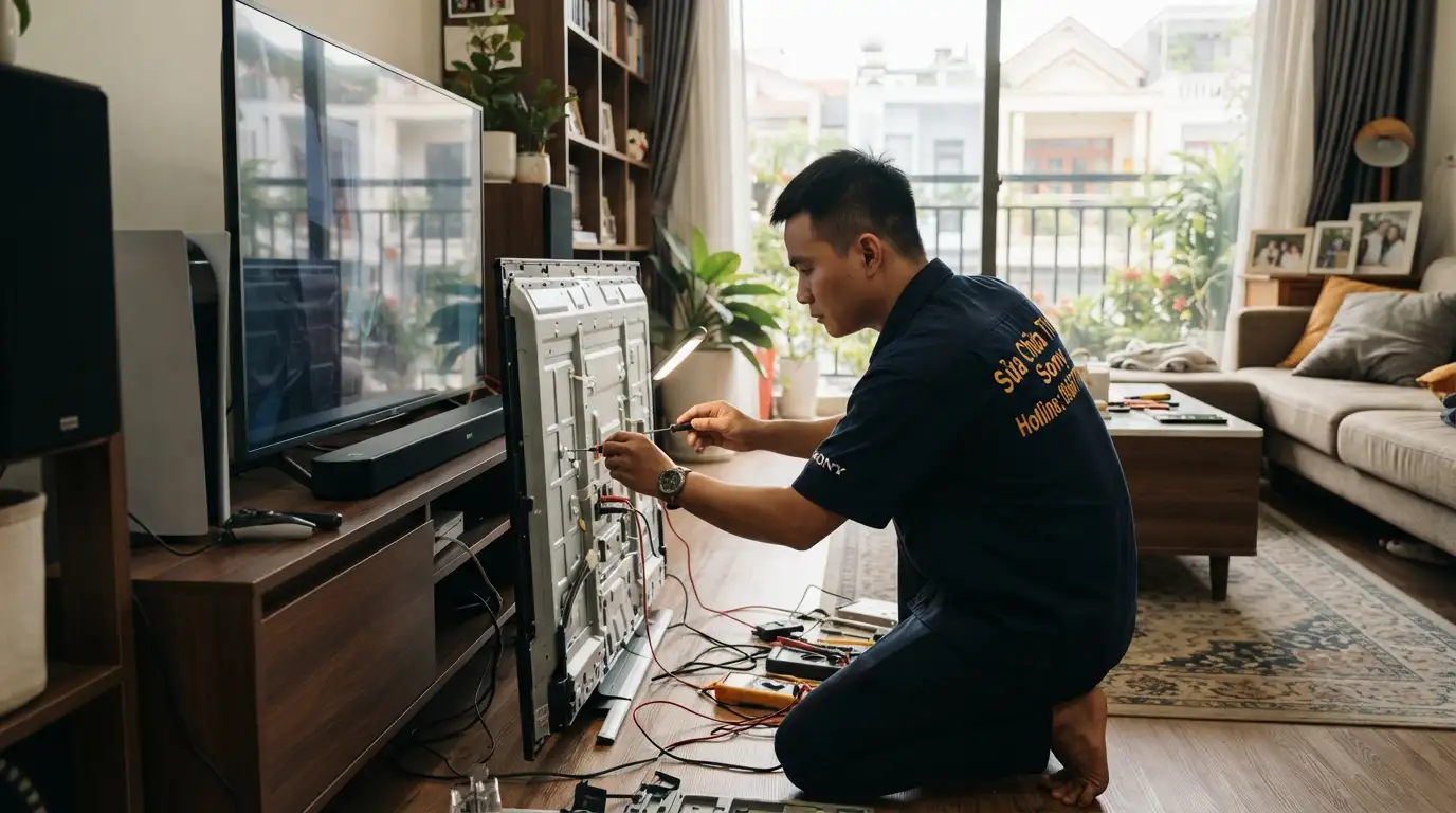 Kỹ thuật sửa tivi sony phường Hòa Hưng tận nhà
