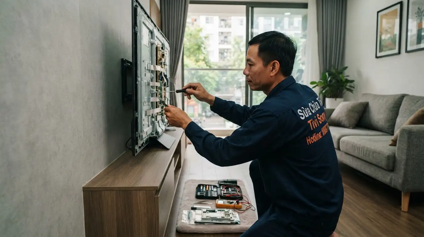 Thợ sửa tivi sony phường Long Trường đo mạch điện tử tận nơi