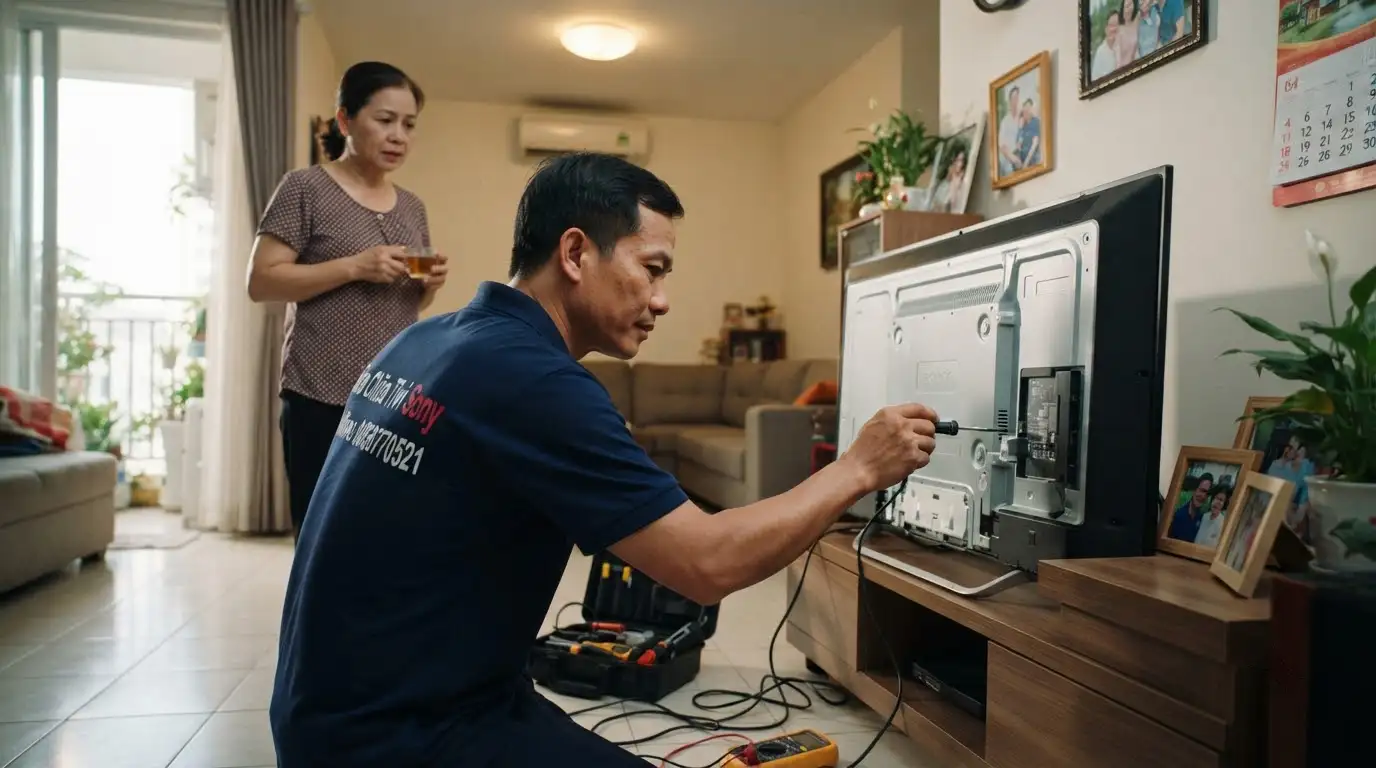 Sửa tivi sony phường Minh Phụng kiểm tra tại nhà