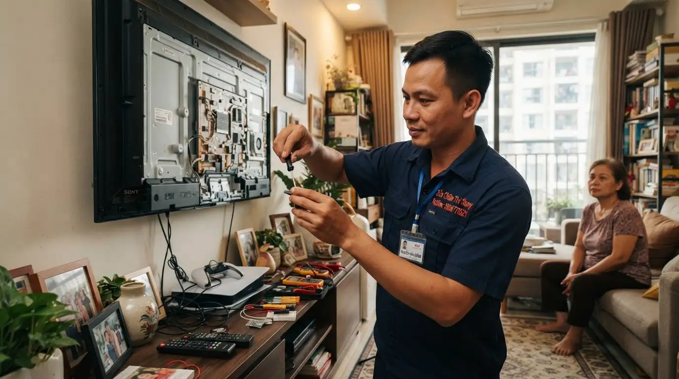Sửa chữa tivi sony phường Nhiêu Lộc