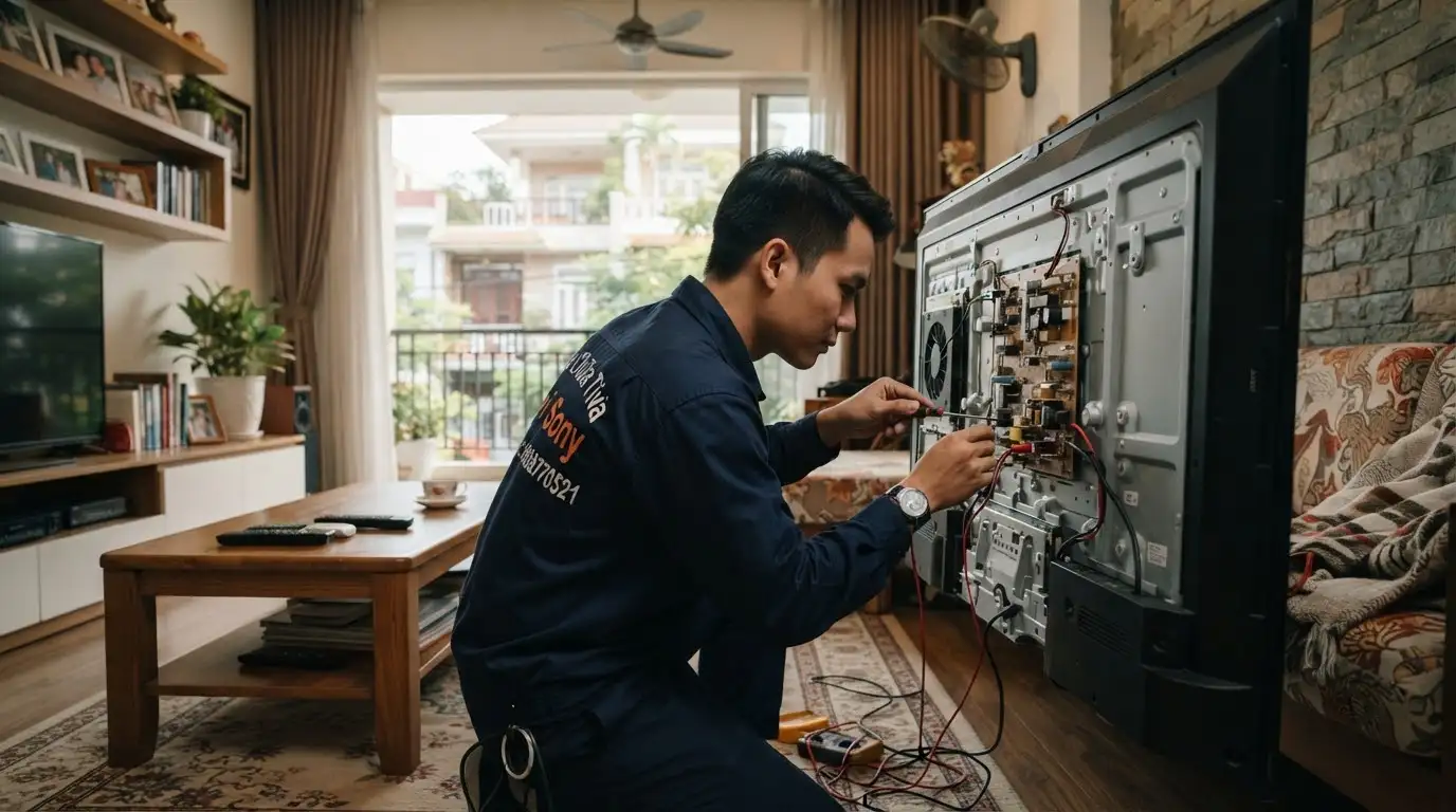 Quy trình sửa chữa tivi Sony tại nhà chuẩn kỹ thuật