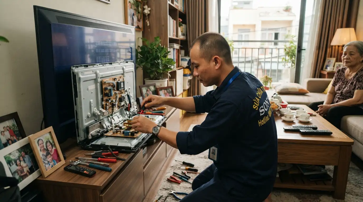 Sửa tivi sony giá rẻ phường Tân Thới Hiệp uy tín