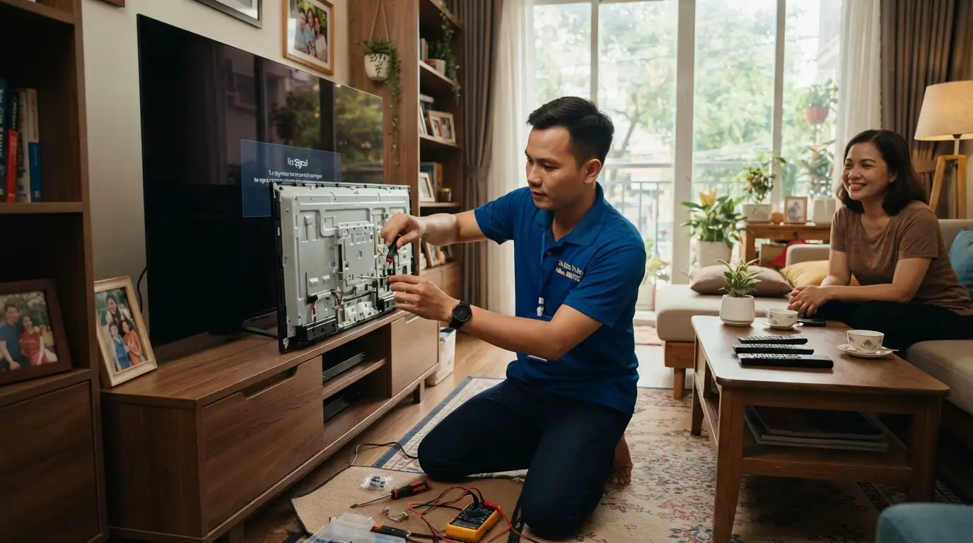 Dịch vụ sửa tivi sony phường Tân Thuận chuyên nghiệp tận nơi