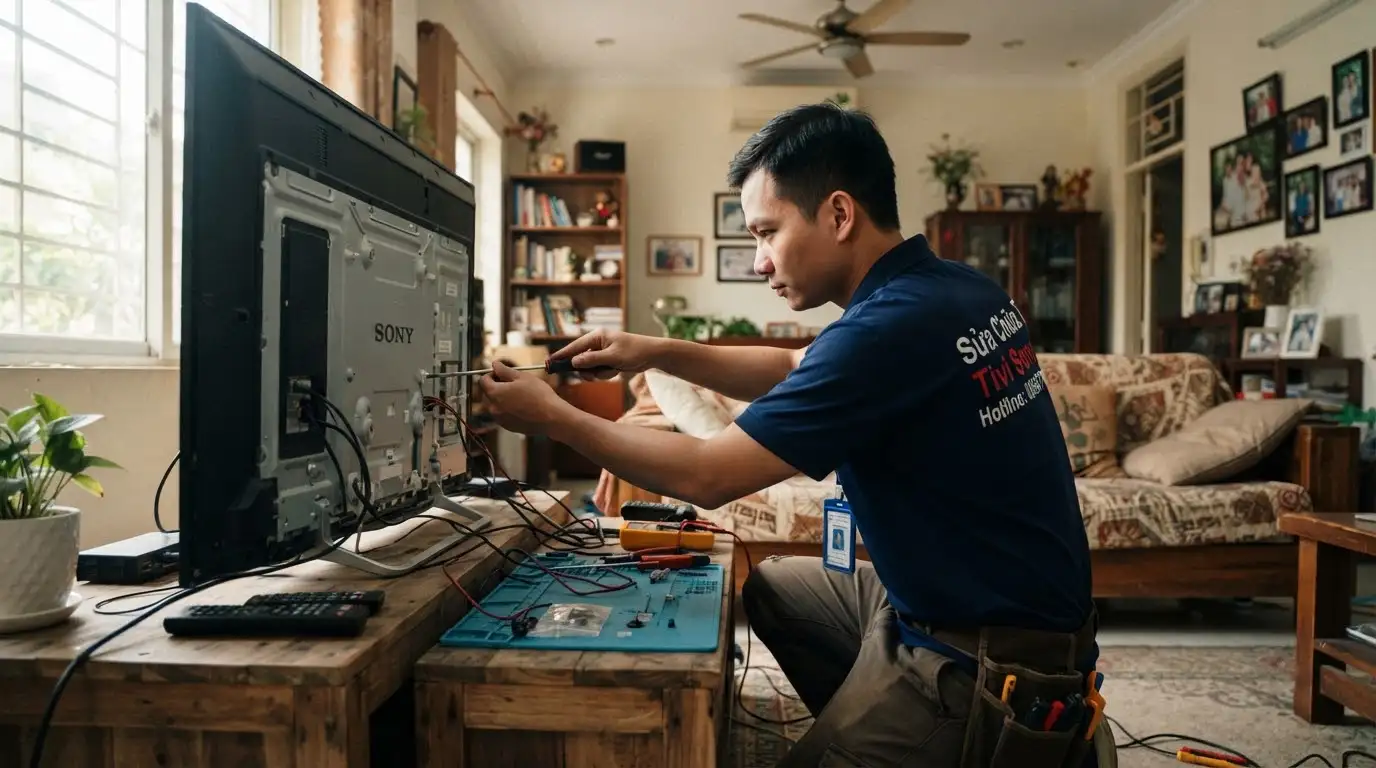 Thợ sửa tivi sony quận 12 chuyên nghiệp có mặt nhanh chóng