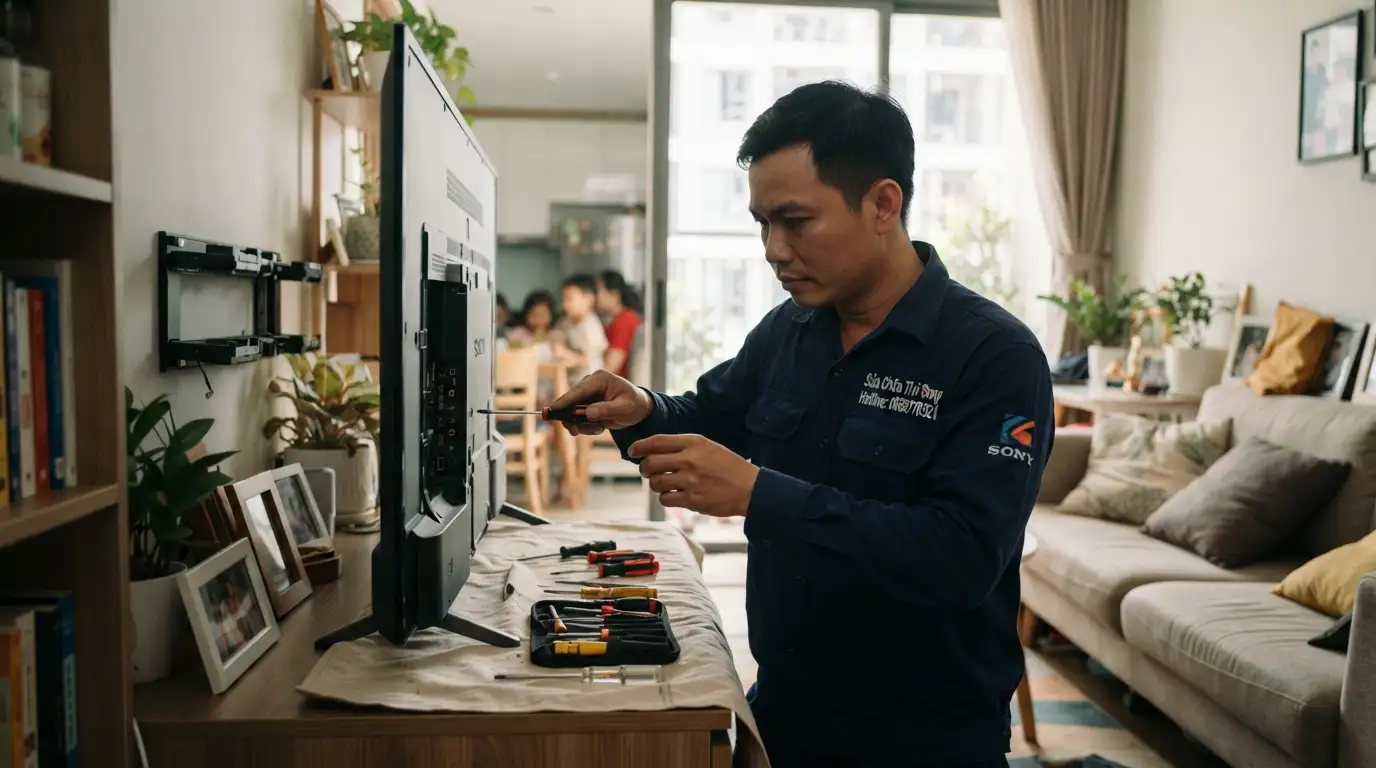 Sửa tivi sony quận 7 thay thế linh kiện chính hãng
