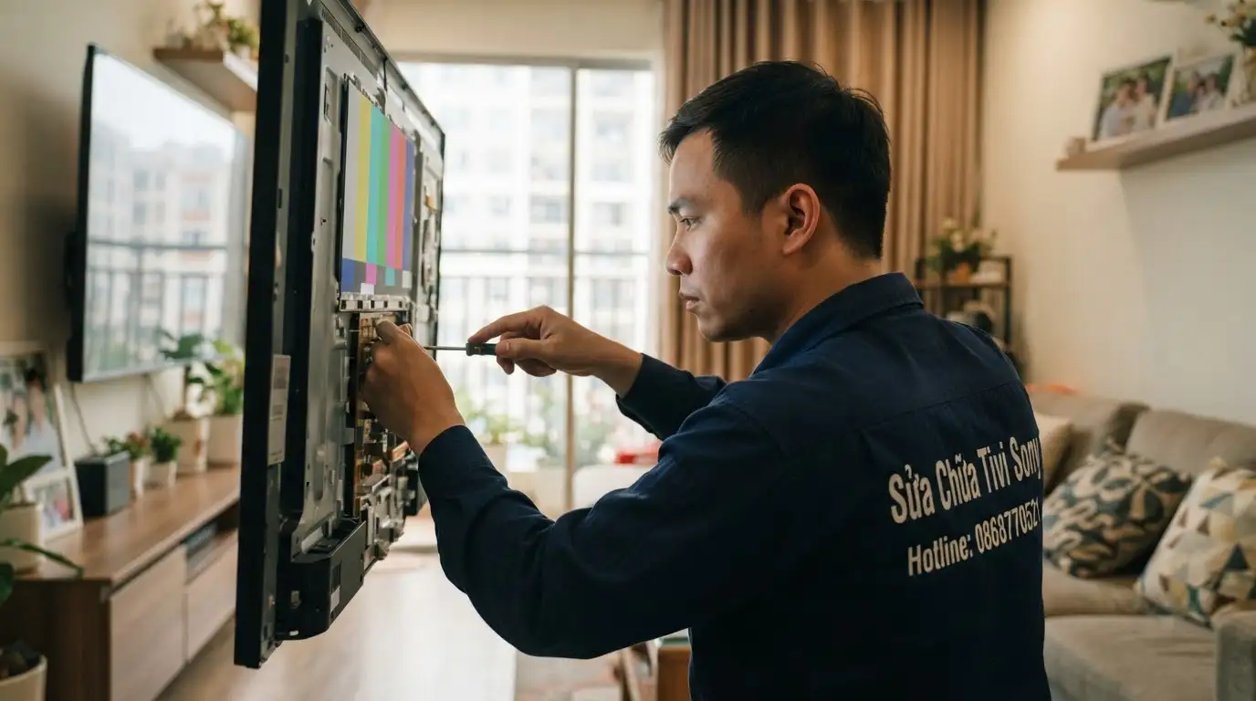 Sửa tivi sony quận Bình Tân uy tín chuyên nghiệp