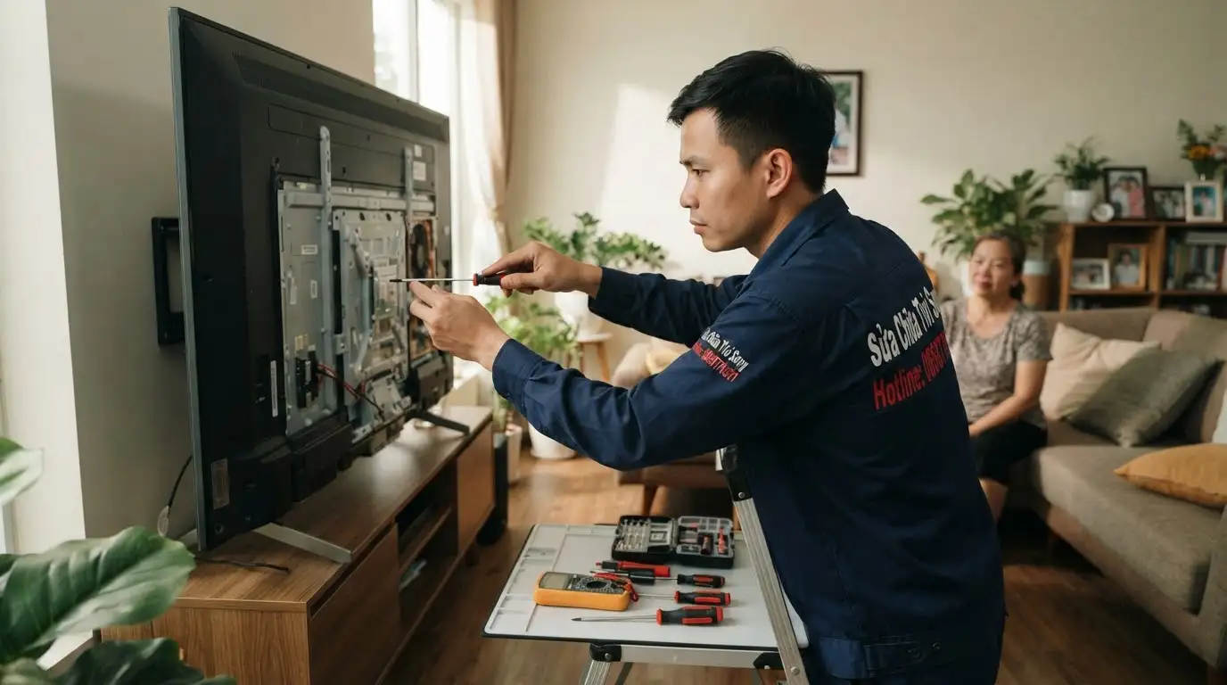 Sửa tivi sony quận Bình Thạnh giá rẻ niêm yết minh bạch