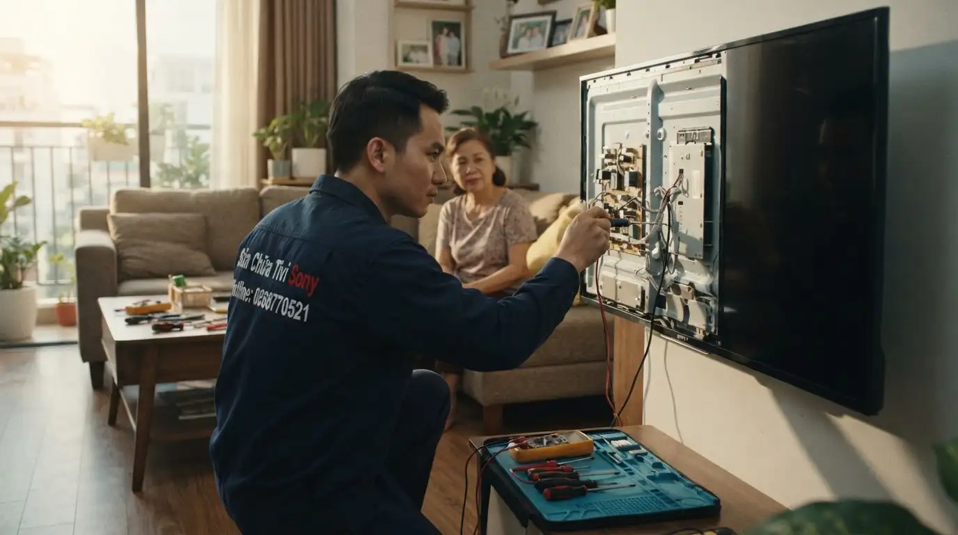 Sửa tivi sony quận Gò Vấp giá niêm yết chính hãng