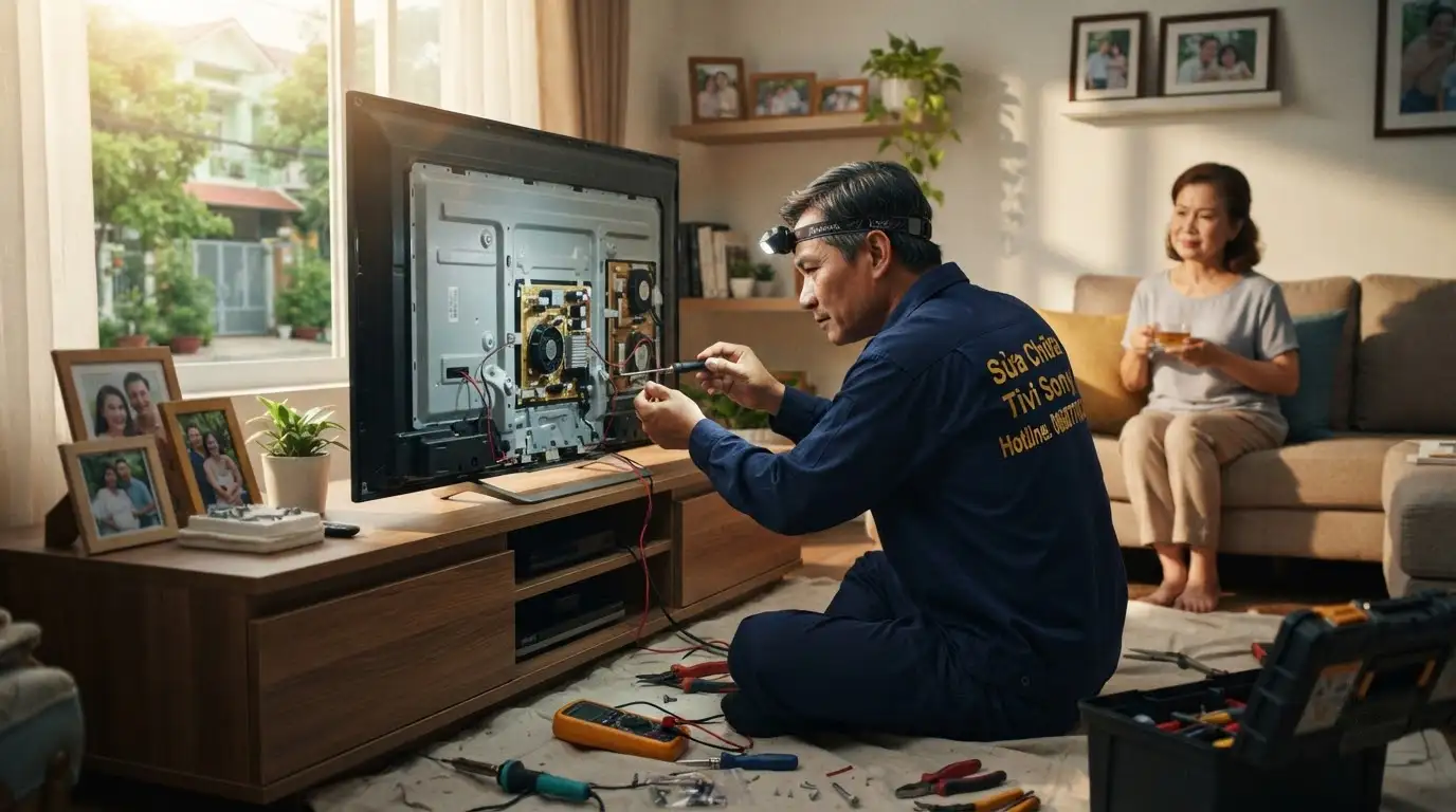 Sửa chữa tivi Sony tại nhà quận Gò Vấp chuyên nghiệp