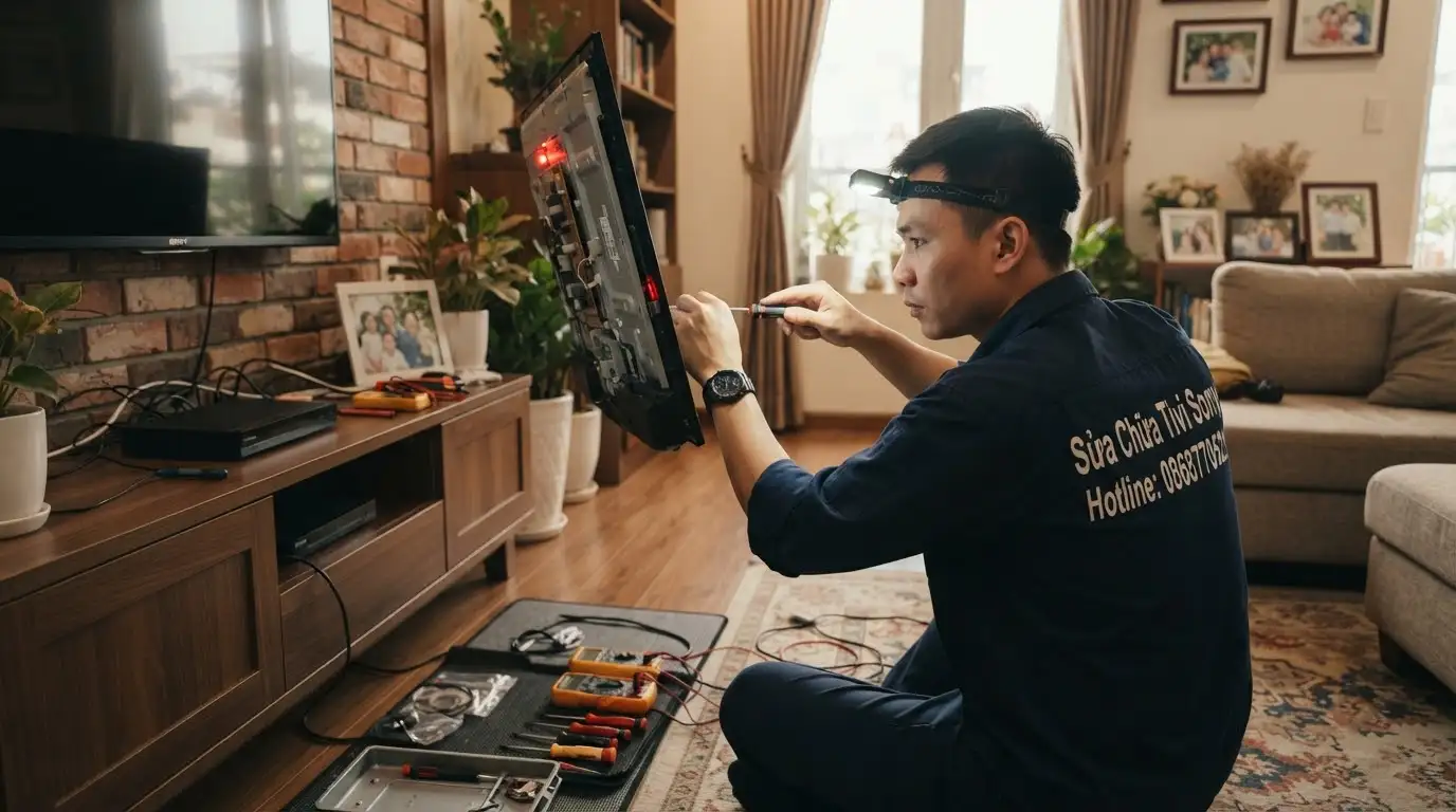 Bảng giá sửa chữa khắc phục tivi Sony chớp đèn đỏ