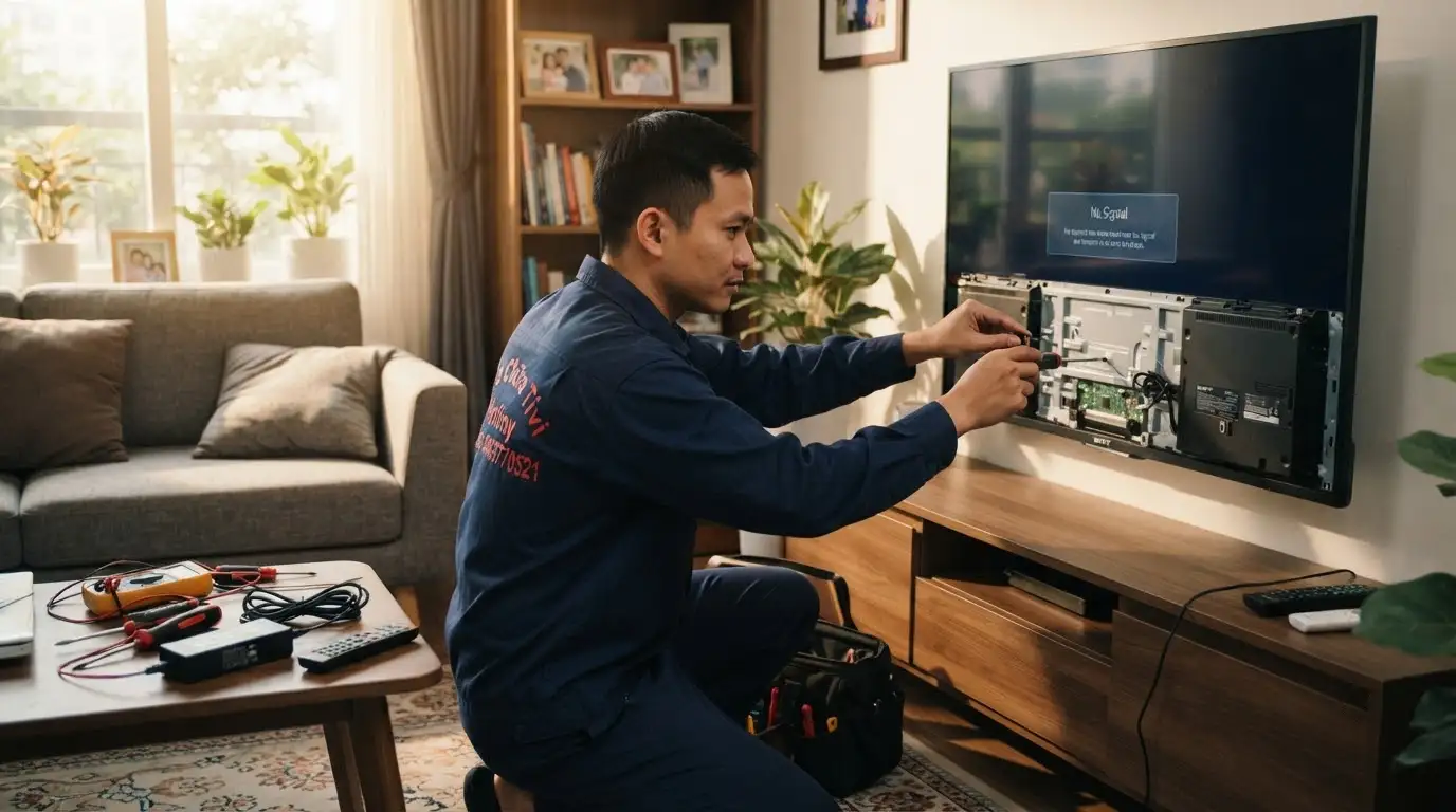 tivi sony hỏng adapter mất nguồn không sáng đèn báo