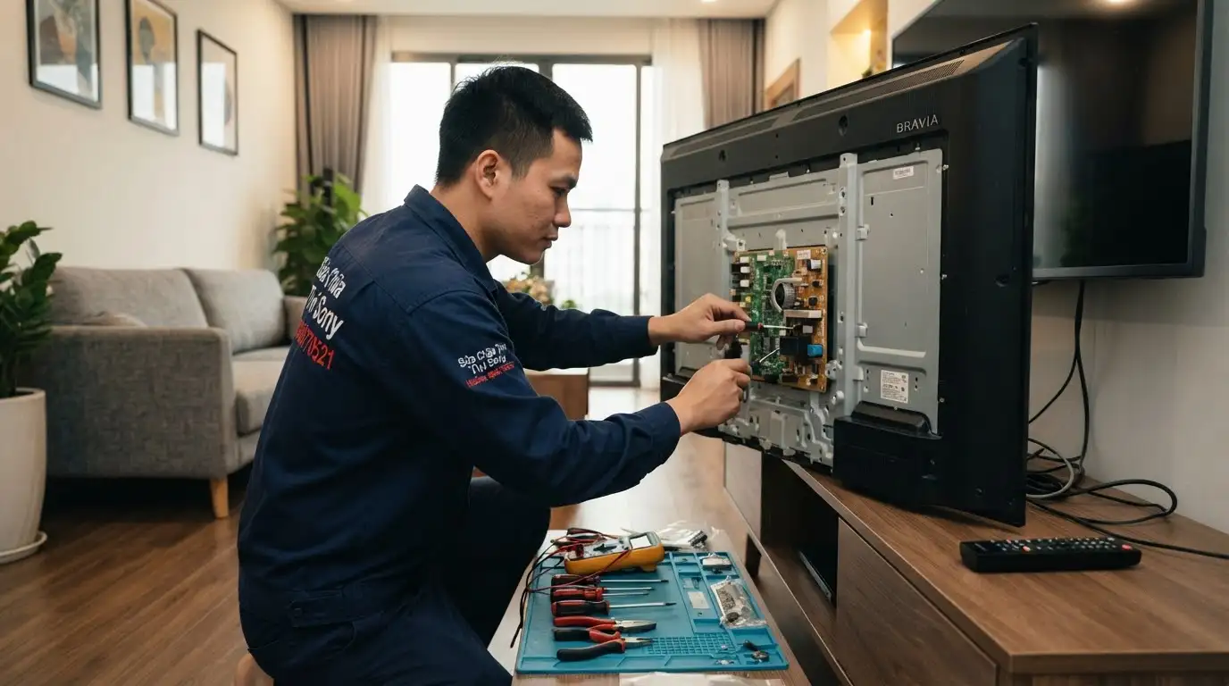kiểm tra bo nguồn tivi sony