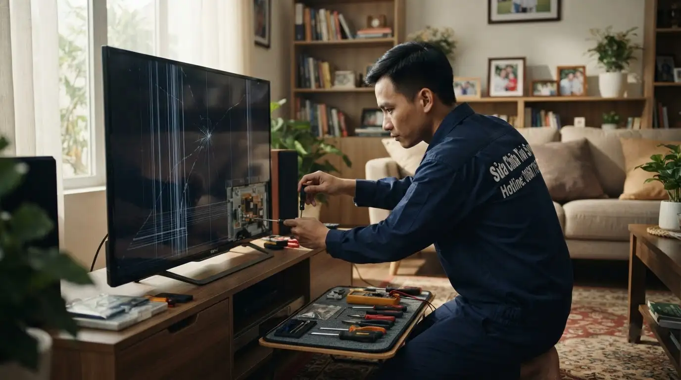 quy trình kiểm tra bo mạch tivi sony hỏng màn hình tại nhà