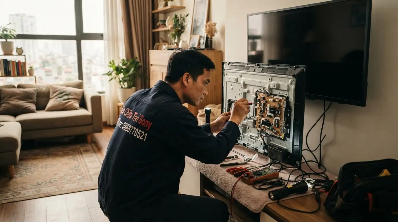 tivi sony không lên hình nguyên nhân do đâu