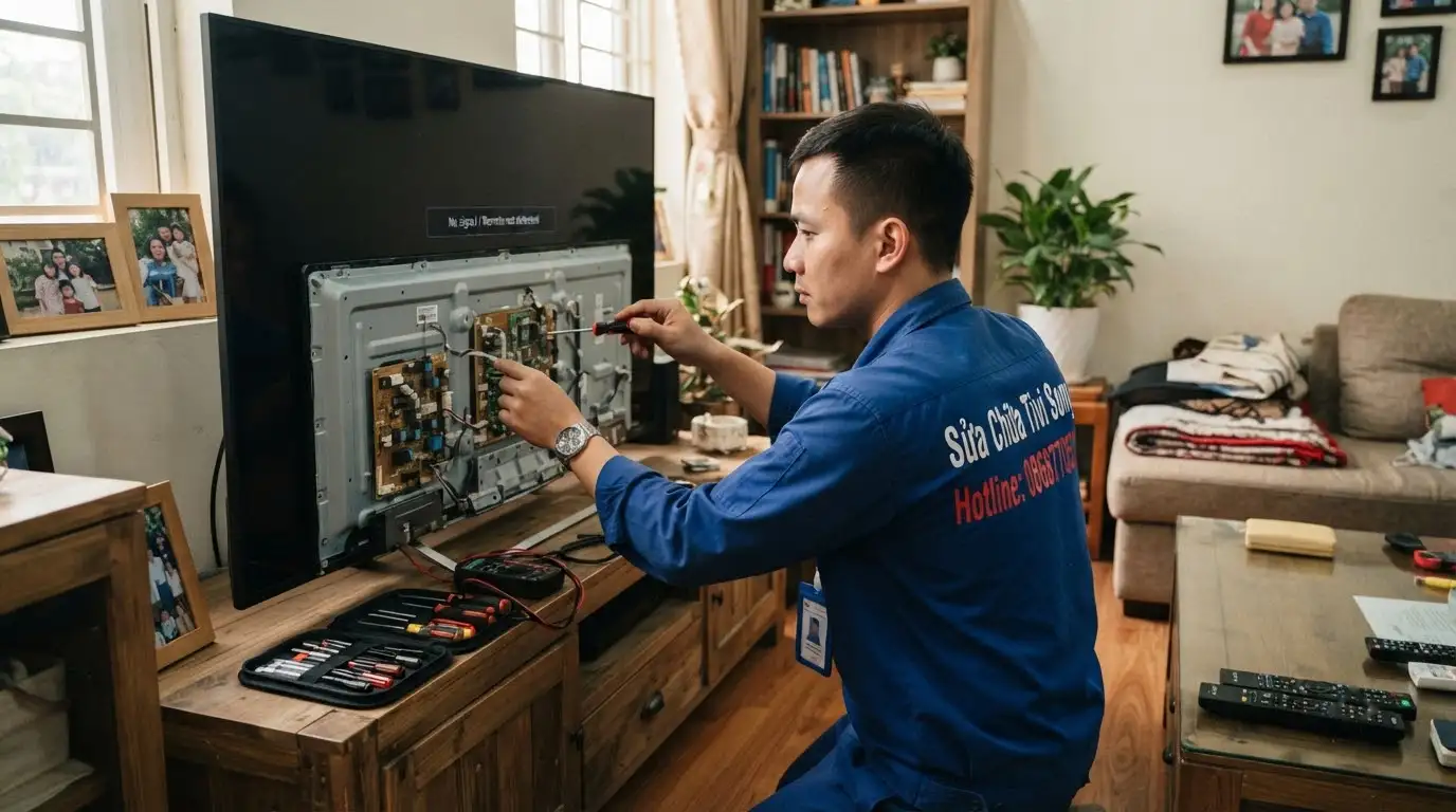 Đo đạc kiểm tra và sửa tivi sony không nhận remote chuyên nghiệp
