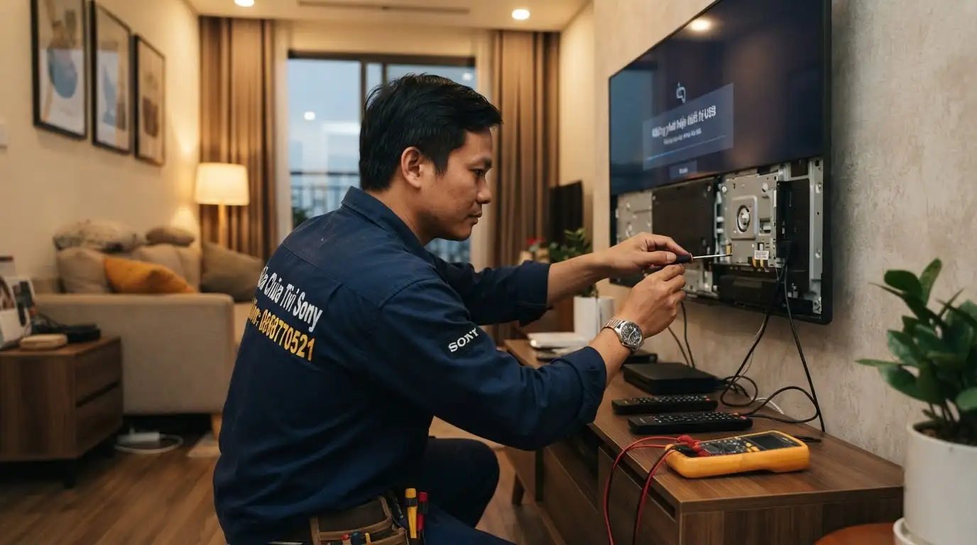 tivi sony không nhận usb