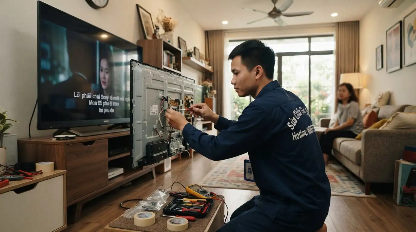 tivi sony lỗi phụ đề cách bật và tùy chỉnh cài đặt