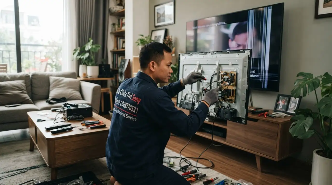 Thao tác xóa bộ nhớ đệm sửa tivi sony lỗi phụ đề trên ứng dụng
