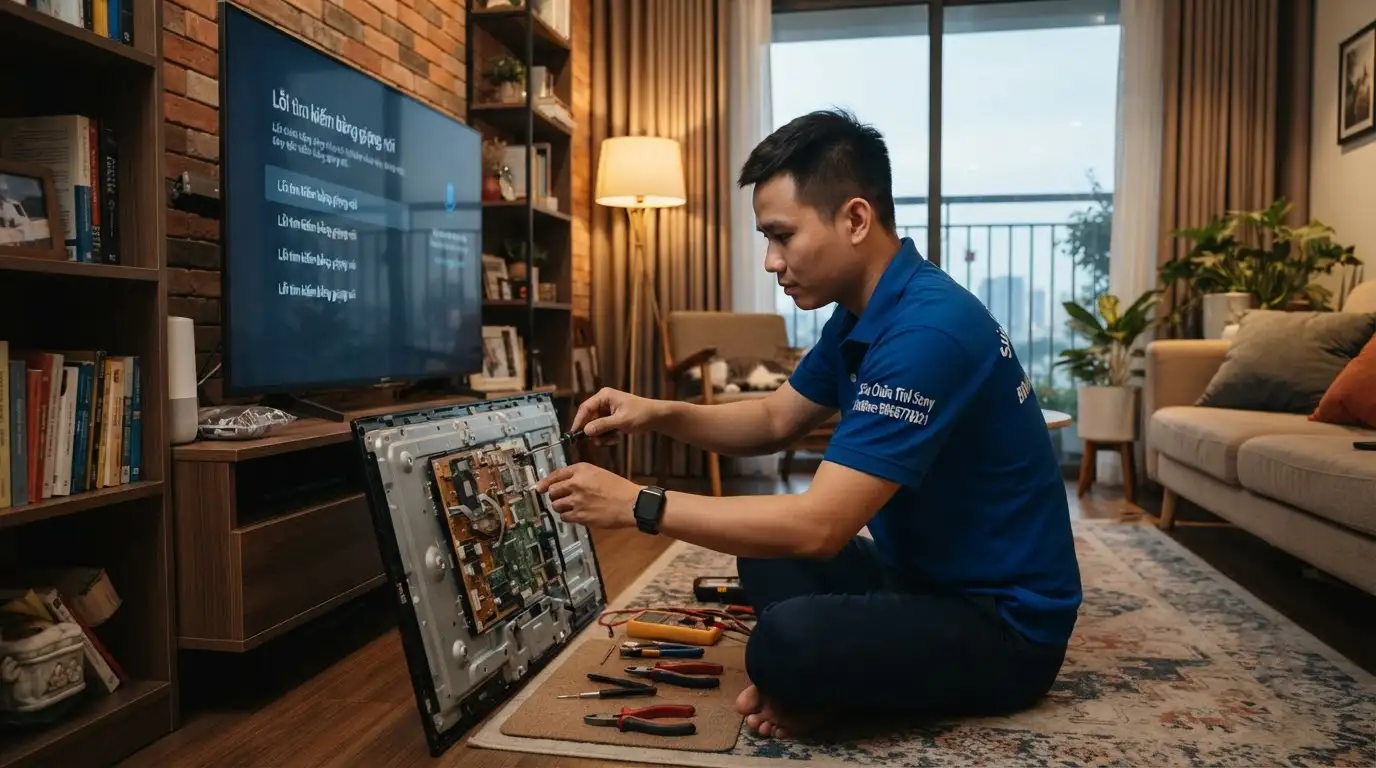 bảng giá sửa tivi sony lỗi tìm kiếm bằng giọng nói