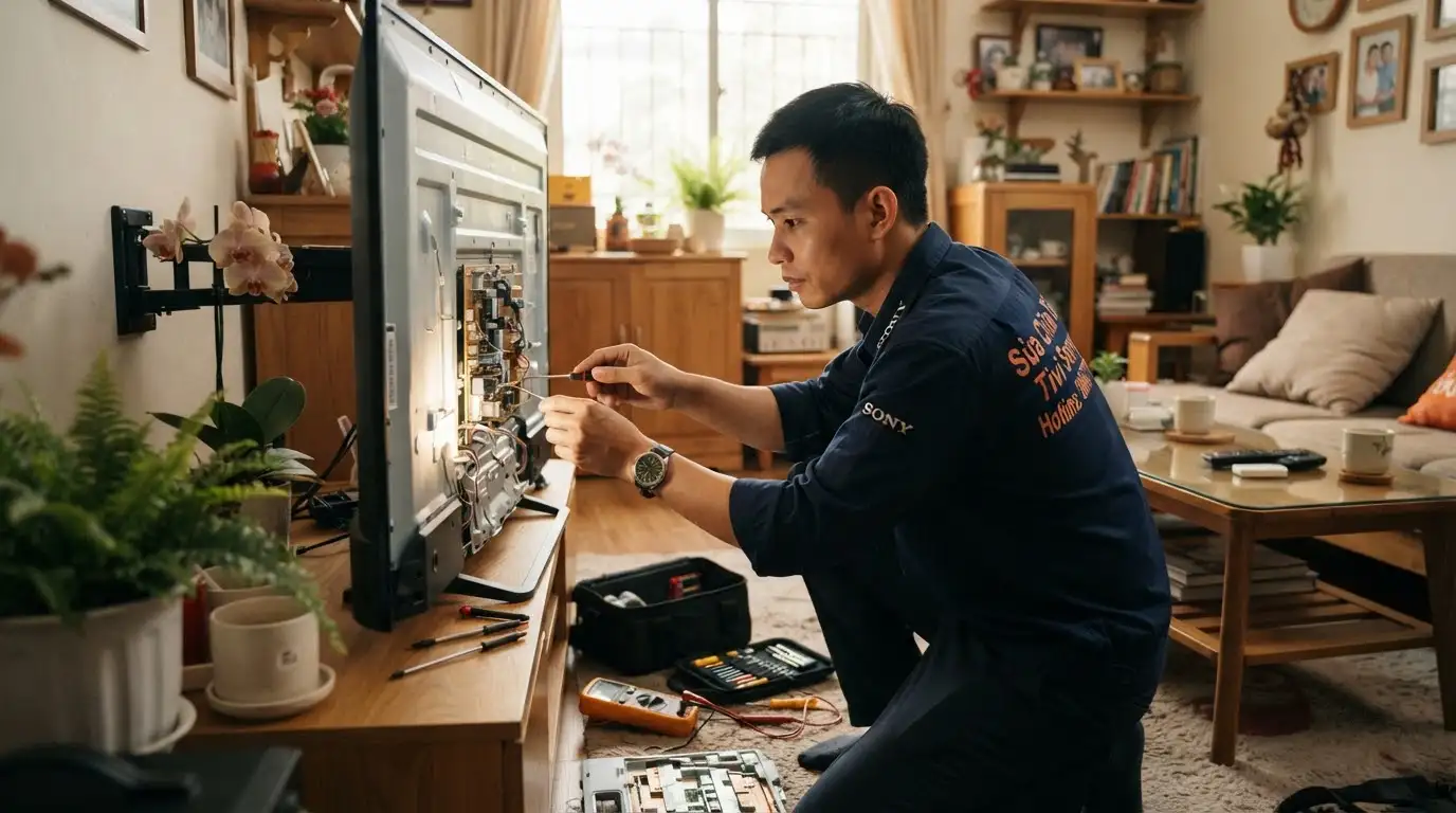 tivi sony nguồn chập chờn