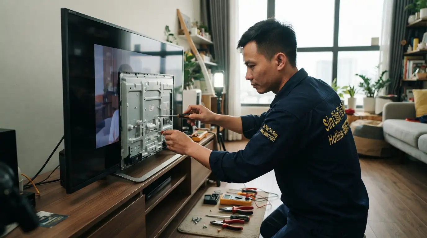 tivi sony thu hẹp khung hình